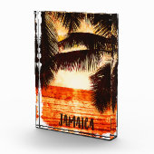 Tropisch Jamaica Sunset Caribisch eiland Fotoblokken (Rechts)