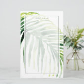 Tropisch Jewel Leaf Briefpapier (Staand voorkant)