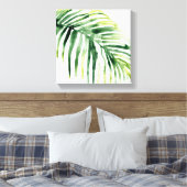 Tropisch Jewel Leaf Canvas Afdruk (Insitu (Slaapkamer))