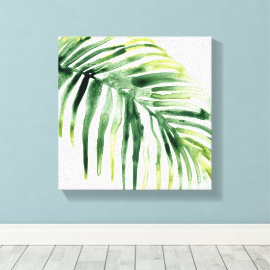 Tropisch Jewel Leaf Canvas Afdruk (Insitu (Houten vloer))