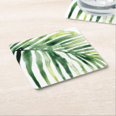 Tropisch Jewel Leaf Kartonnen Onderzetters (Schuin)