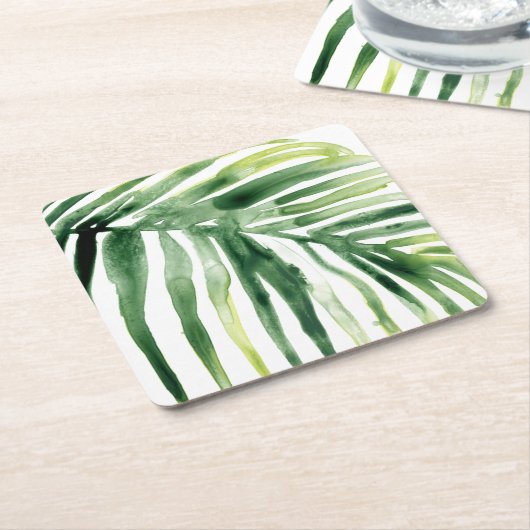 Tropisch Jewel Leaf Kartonnen Onderzetters (Schuin)