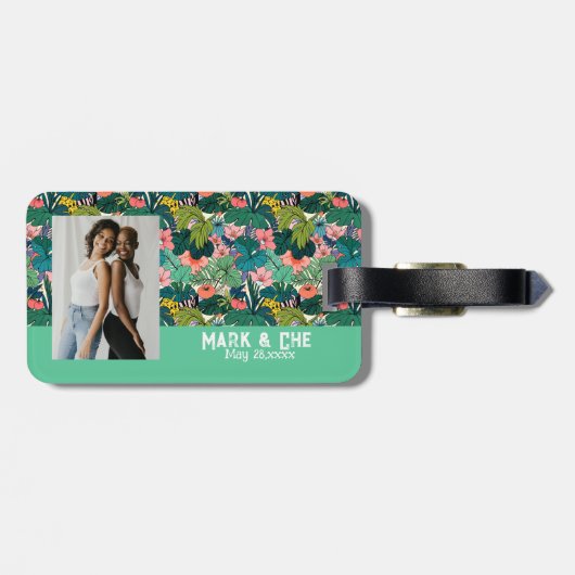 Tropisch, jij bent mijn bagagelabel (Achterkant horizontaal)