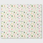 Tropisch Jungle Bloemmotief Cadeaupapier (Vlak)