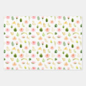 Tropisch Jungle Bloemmotief Inpakpapier Vel (Voorkant)