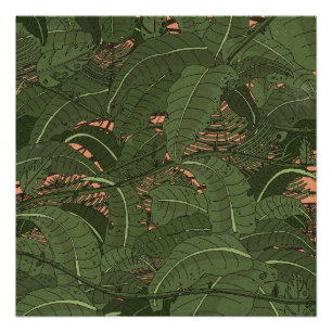 Tropisch jungle bos perfect poster