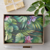 Tropisch Jungle Waterval Orchidee Paradijs Tissuepapier (Geschenk)