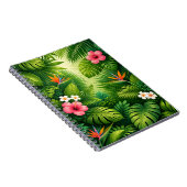 Tropisch Jungleblad Patroon Notitieboek (Rechterzijde)