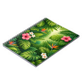Tropisch Jungleblad Patroon Notitieboek (Linkerzijde)