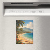Tropisch Ka'anapali Beach Maui Reisposter Magneet (Insitu (Vaatwasser))