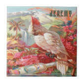  tropisch kaketoe Poster Tegeltje (Voorkant)