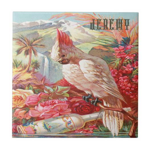 tropisch kaketoe Poster Tegeltje (Voorkant)