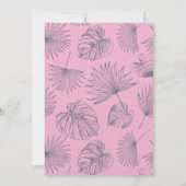 Tropisch Kameleon Meisje Verjaardag Wit Kaart (Achterkant)