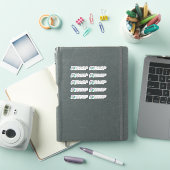 Tropisch Kamperen Kampeerder Vorm Retouradres Sticker (iPad Cover)