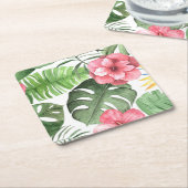  tropisch kartonnen onderzetters (Schuin)