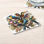 Tropisch Kartonnen Onderzetters (Schuin)