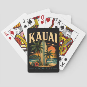 Tropisch Kauai Hawaï Surfen Paradijs Pokerkaarten