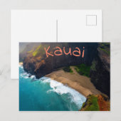 Tropisch Kauai Hawaiian Island Zee Coast Briefkaart (Voorkant / Achterkant)