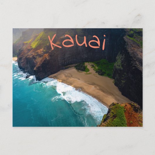 Tropisch Kauai Hawaiian Island Zee Coast Briefkaart (Voorkant)
