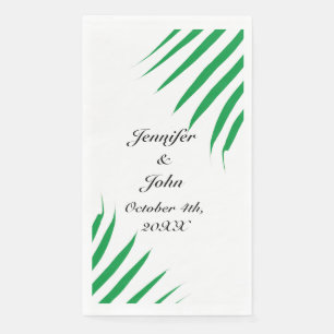 Tropisch Kelly Green Palm Tree Leaves Weddings Servet
