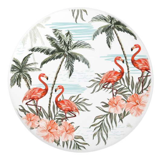 Tropisch Keramische Knop (Voorkant)