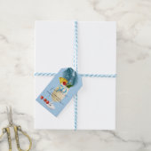 Tropisch Kersencocktail 50ste Verjaardagsfeestje Cadeaulabel (Met Touw)