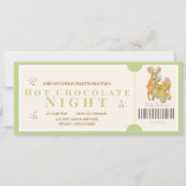 Tropisch Kerst Hot Chocolate Cadeaubon Kaart (Voorkant)
