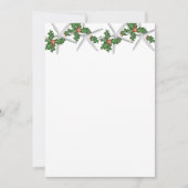 Tropisch kerstblank witstaartwapier feestdagenkaart (Voorkant)