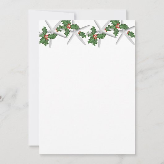 Tropisch kerstblank witstaartwapier feestdagenkaart (Voorkant)