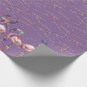 Tropisch kerstcadeaupapier voor feestdagen cadeaupapier (Hoek)