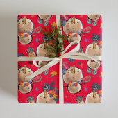 Tropisch kerstcadeaupapier voor feestdagen cadeaupapier