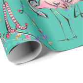 Tropisch kerstcadeaupapier voor feestdagen cadeaupapier (Rol Hoek)