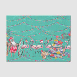 Tropisch kerstcadeaupapier voor feestdagen tissuepapier