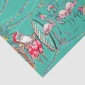 Tropisch kerstcadeaupapier voor feestdagen tissuepapier (Detail)