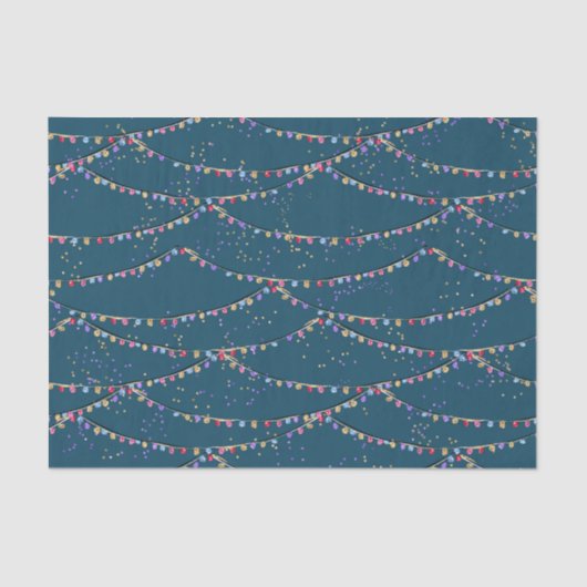 Tropisch kerstcadeaupapier voor feestdagen tissuepapier (Voorkant)