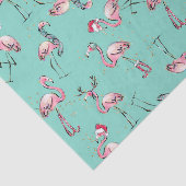 Tropisch kerstcadeaupapier voor feestdagen tissuepapier (Detail)