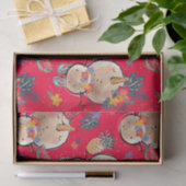 Tropisch kerstcadeaupapier voor feestdagen tissuepapier (Geschenk)