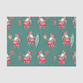 Tropisch kerstcadeaupapier voor feestdagen tissuepapier