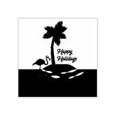 Tropisch kersteiland rubberstempel (Afrduk)