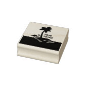 Tropisch kersteiland rubberstempel (Stempel)