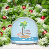 Tropisch kersteiland sneeuwbol (Kerstmis)