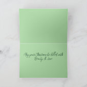 "Tropisch Kerstfeest", aquarel van Kitty Harvill Feestdagen Kaart (Binnen)