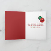 Tropisch kerstfeest feestdagen kaart (Binnen)