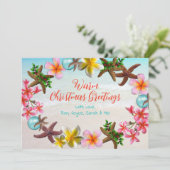 Tropisch kerstfeest feestdagenkaart (Staand voorkant)