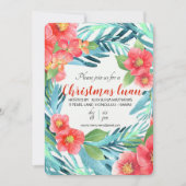 Tropisch kerstfeest Luau Kaart (Voorkant)