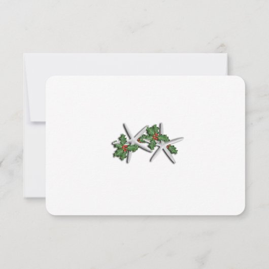 Tropisch kerstfeest met kleine staarvis voor heili kaart (Achterkant)