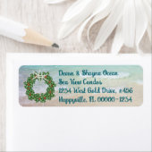 Tropisch kerstfeest met Ocean Skinny-adres Etiket (Insitu)