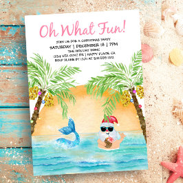 Tropisch Kerstfeest met Sinterklaas Zeemeermin Wat Kaart