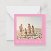 Tropisch kerstfeest op het fotoplein notitiekaartje (Achterkant)