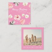 Tropisch kerstfeest op het fotoplein notitiekaartje (Voorkant / Achterkant)